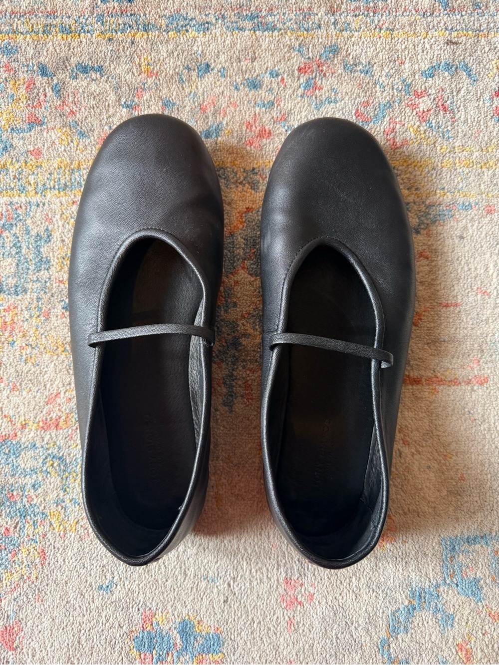 Tony Bianco Black Martinez Flats